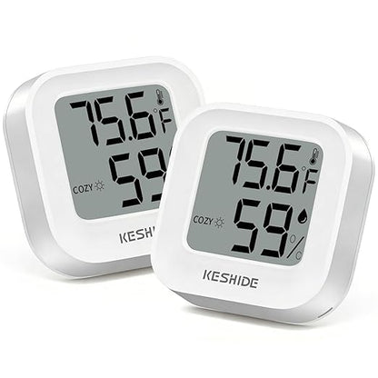 Digital Hygrometer Thermometer for Room Temperature Humidity Meter Indoor by KESHIDE