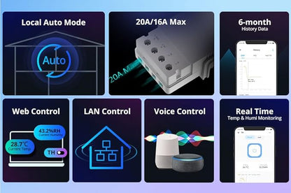 Smilewolf TH Elite 16A/20A WiFi Smart Switch Temperature and Humidity - Image 3