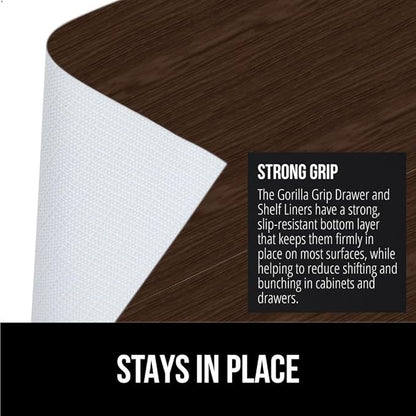 GORILLA GRIP DripGuard Shelf Liner, Non-Adhesive Drawer and Kitchen Cabinet - Image 3