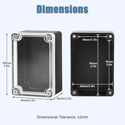 LeMotech Project Box ABS Plastic IP65 Waterproof Dustproof Electrical Junction - Image 2
