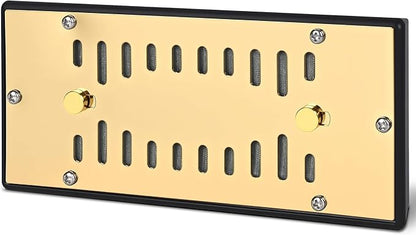 Electroplated Gold Cigar Humidor Humidifier, Slide-Closure Design, Maintains by Unknown