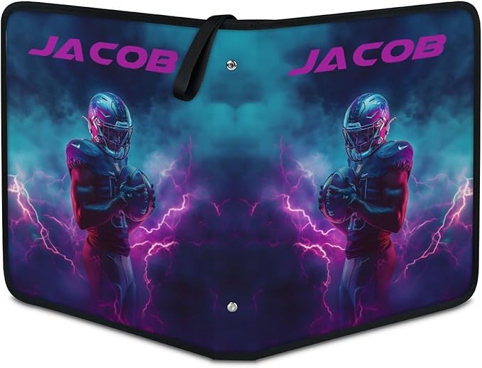 Personalized 9 Pockets Football Card Binder, Custom Rugby Collector Album - Image 2