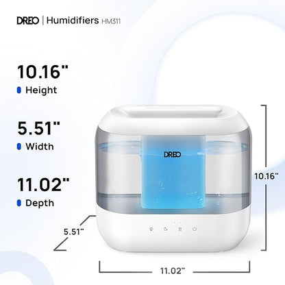 Dreo Humidifiers for Bedroom, 4L Top Fill for Large Room, 36H Runtime, 28 dB - Image 10