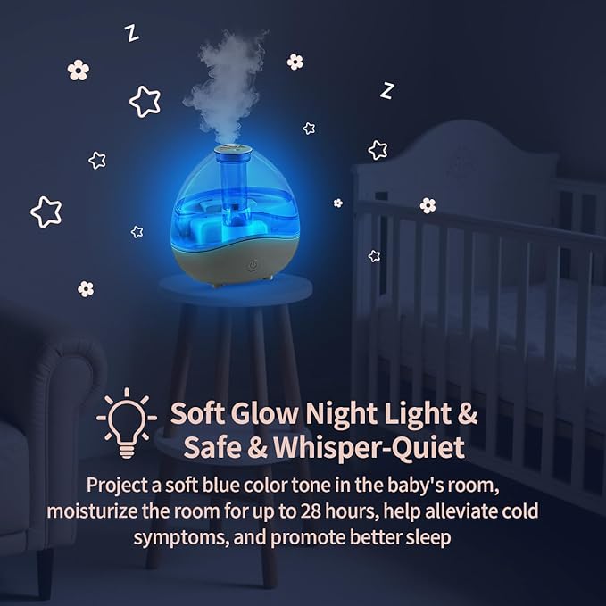 1.5L Cool Mist Humidifier for Bedroom - Image 2