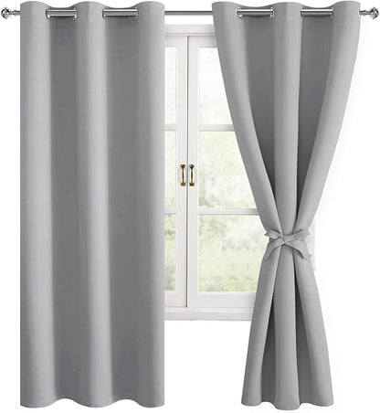 Hiasan Blackout Curtains for Bedroom and Living Room, Light Blocking, Noise by Hiasan