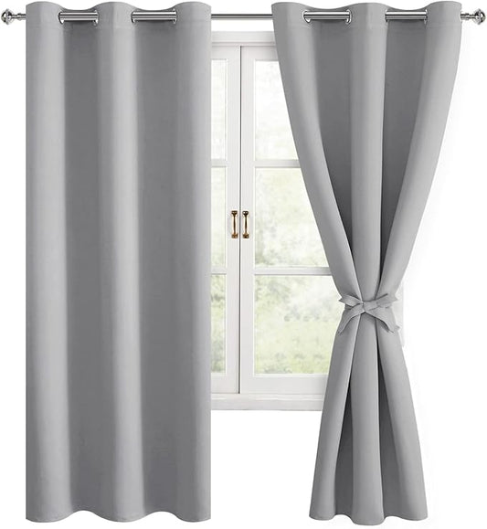 Hiasan Blackout Curtains for Bedroom, 42 x 63 Inches Length by Hiasan