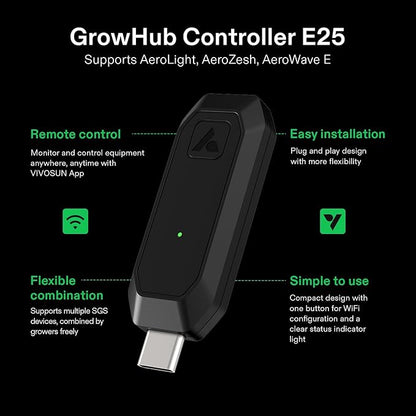 VIVOSUN GrowHub Controller E25 for Grow Tent Cooling Ventilation Lighting - Image 2
