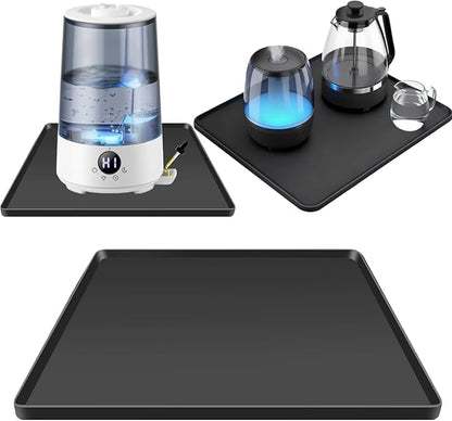 Silicone Drip Mat for Humidifiers, 19x19 Square Raised Edge Drips Tray by Unknown