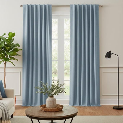 RYB HOME Linen Texture Curtains - Image 2