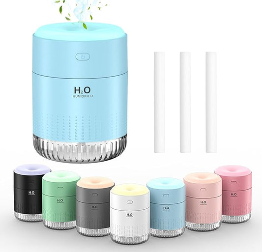Colorful Mini Humidifier, USB Rechargeable Humidifier, small humidifier by SZOLLC