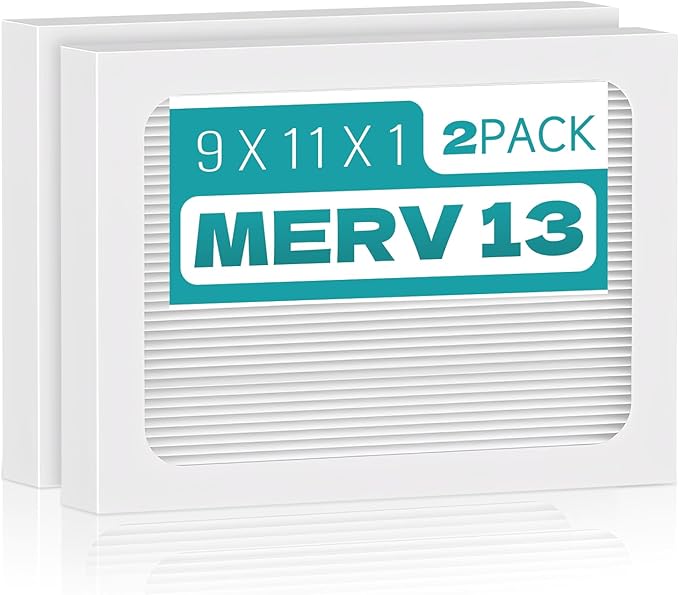 2-Pack 9 x 11 x 1 MERV 13 Replacement Dehumidifier Filter Compatible by Qinlov