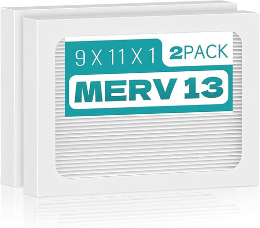 2-Pack 9 x 11 x 1 MERV 13 Replacement Dehumidifier Filter Compatible by Qinlov