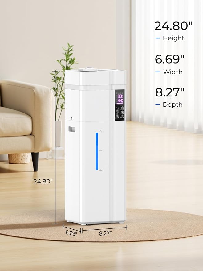 13L/3.43Gal Humidifier Large Room, 800ft² Coverage, 100H Runtime, Auto Humidity - Image 9