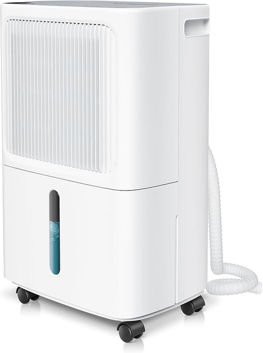Dehumidifiers for Home with Drain Hose, 55 OZ Water Tank, 2500 Sq.Ft 35 Pints by Alphavoltage