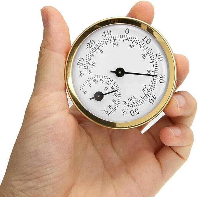 TEAMWILL Mini Analog Thermometer Hygrometer Humidity Meter Room Indoor - Image 9