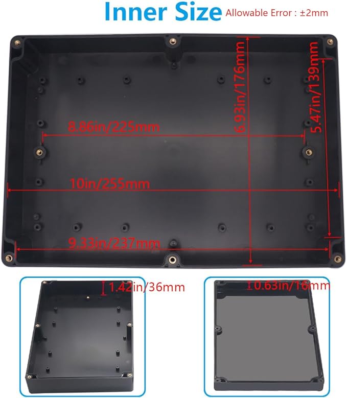 Project Box ABS Black Electrical Boxes IP67 Outdoor Waterproof box Electronic - Image 5