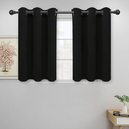 Easy-Going Blackout Curtains for Bedroom, Solid Thermal Insulated Grommet and by Easy-Going