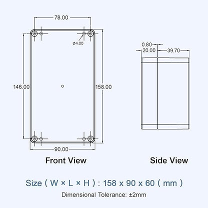 LeMotech Project Box ABS Plastic IP65 Waterproof Dustproof Electrical Junction - Image 8