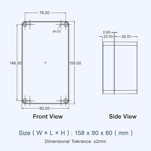 LeMotech Junction Box with Clear Cover IP65 Waterproof Project Box Dustproof - Image 8