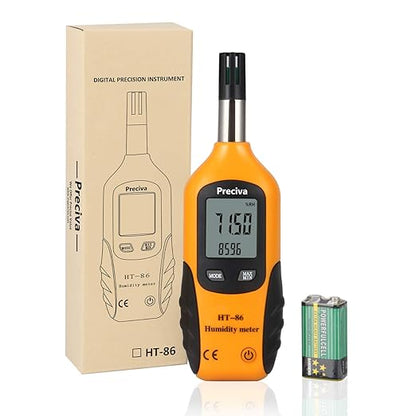 Preciva Digital Psychrometer Thermo-Hygrometer, LCD Mini Temperature and by FindtheToolsYouWant