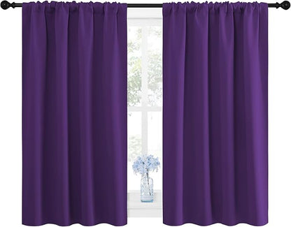 NICETOWN Blackout Purple Curtains - Image 2