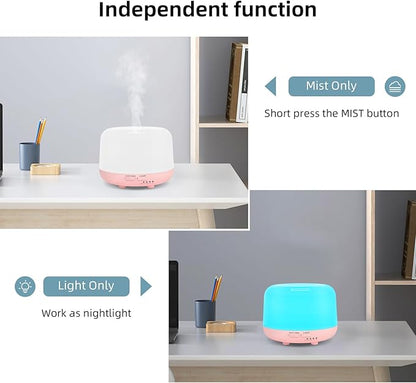 300ML Essential Oil Diffusesrs Remote Control, Aromatherapy Ultrasonic Diffuser - Image 2