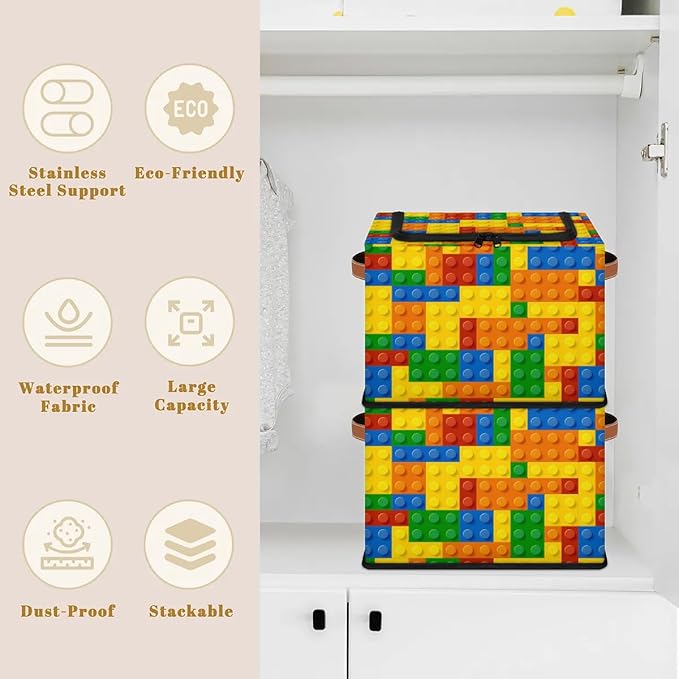 Storage Bin, Collapsible Fabric Storage Boxes - Image 3