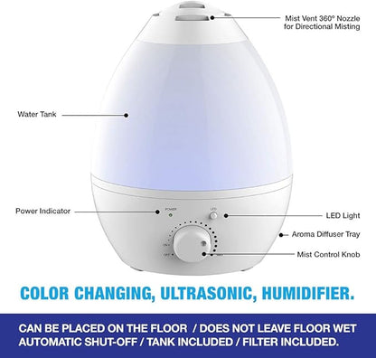 Bell+howell 7 Led Color Changing Humidifer - Image 5