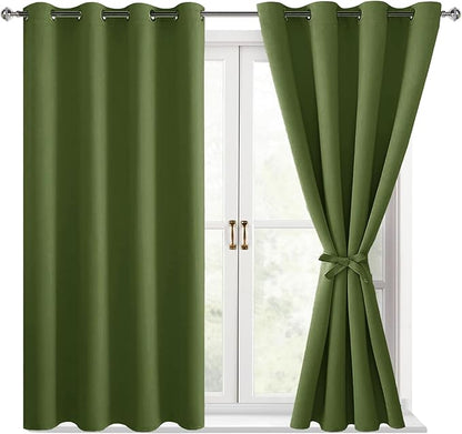 Hiasan Blackout Curtains for Bedroom, 52 x 54 Inches Long - Image 7