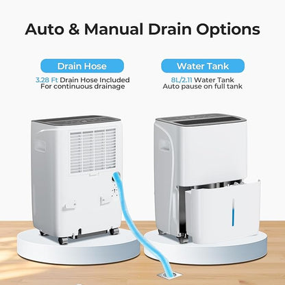 Max 150 Pint Dehumidifiers for Small/Medium Rooms, Bedrooms & Bathrooms & - Image 7