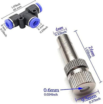 Misting Nozzles for Outdoor Cooling System 10pcs Mister Nozzle Atomizing - Image 2