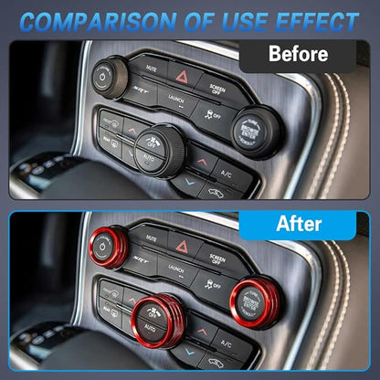 3PCS Air Conditioner Switch Button Knob Cover, Auto Accessories Climate Control - Image 4