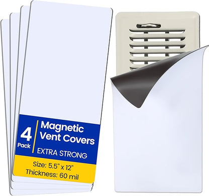 Magnetic Vent Covers, Extra Strong Magnets, 5.5" x 12" Ultra Thick 60mil by Unknown
