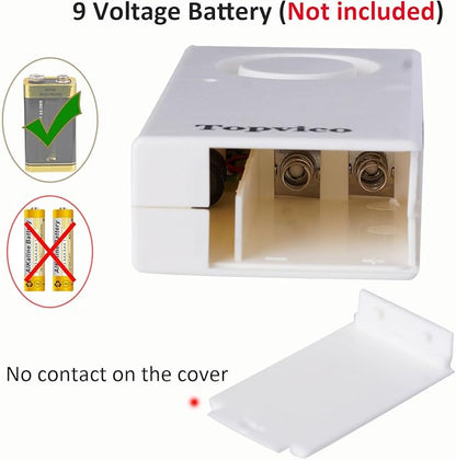 Topvico Water Leak Detector, 120dB Loud Siren, Powered by 9V Battery, Sensor - Image 5