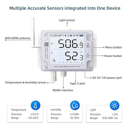 Ubibot Thermometer Hygrometer, Wireless Temperature Data Logger, Remote - Image 6
