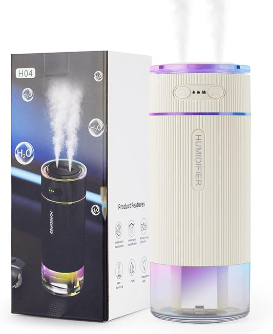 Portable Small Humidifiers for Travel, Mini Air Ultrasonic Humidifier by Unknown