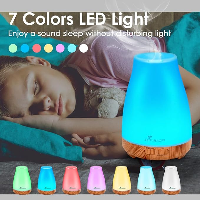 300ML Diffuser Essential Oil Diffuser Remote Control Aromatherapy Diffuser Mist - Image 2