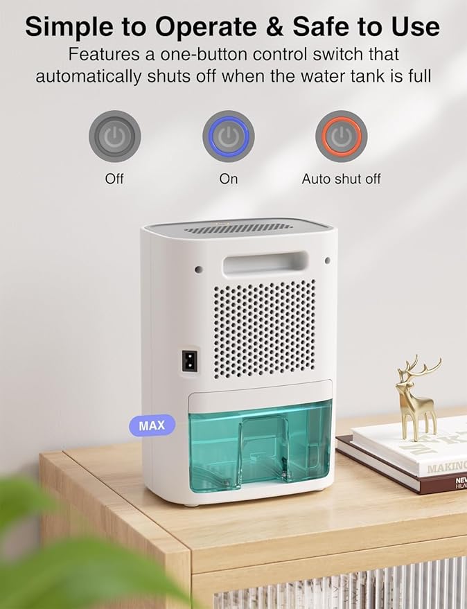 CLEVAST Small Dehumidifier for Home - 30 OZ Mini Quiet Dehumidifiers for - Image 6