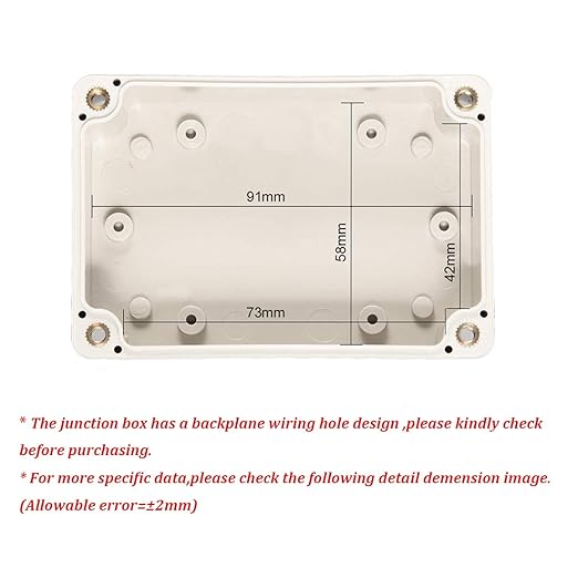 ABS Plastic Junction Box, Dustproof Waterproof IP65 Electrical Box - Image 4