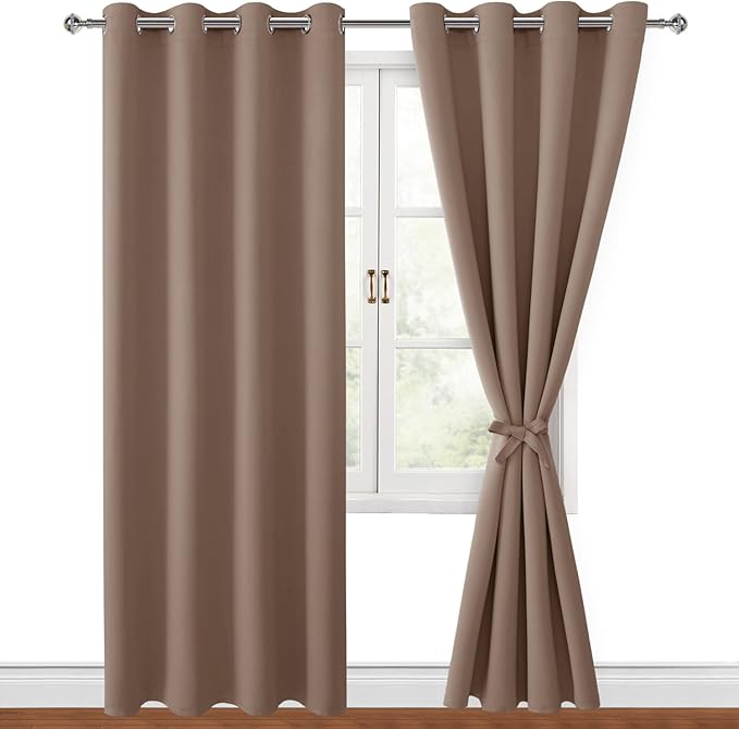 Hiasan Blackout Curtains for Bedroom, 52 x 96 Inches Long by Hiasan