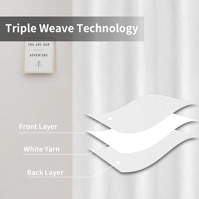 Easy-Going Blackout Curtains for Bedroom, Solid Thermal Insulated Grommet and - Image 3