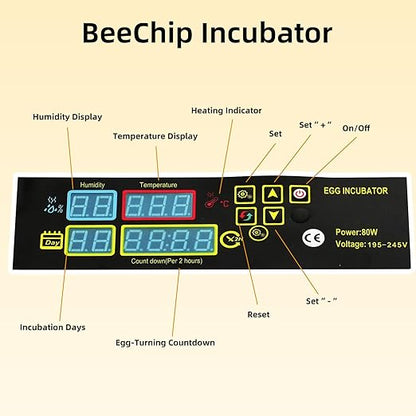 Egg Incubator for Hatching Eggs, Automatic Egg Turner & Digital Humidity Control - Image 3