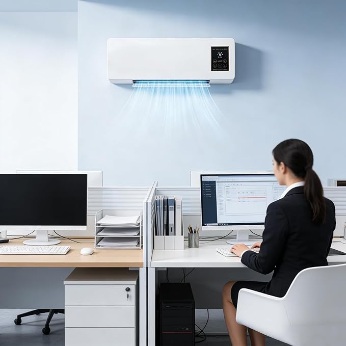 Mini Wall Mounted Air Conditioner, 2 in 1 Heater and Fan Combo Ductless Ac - Image 7