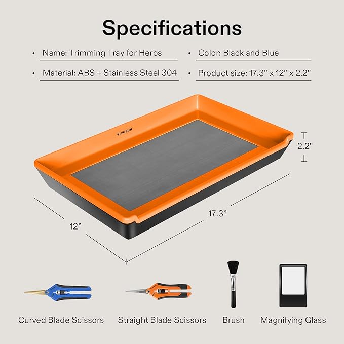 VIVOSUN Heavy Duty 2-in-1 Trimming Tray - Image 2