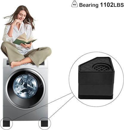 4Pcs Anti Vibration Pads for Washing Machine, Stops Washer Dryer Moving - Image 6