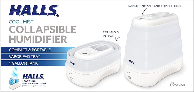 Crane x HALLS Collapsible Cool Mist Humidifier - Image 8