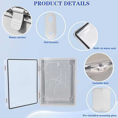 Waterproof Outdoor Electrical Box Junction Box Weatherproof IP67 ABS Plastic - Image 3