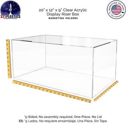 20" x 12" x 9" Acrylic Display Riser Box - Image 7