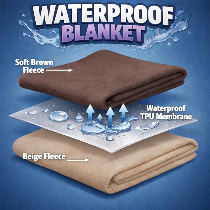 Premium Deluxe ! 100% TOP Waterproof Blanket Guarantees to Keep Your Bed Dry! - Image 2