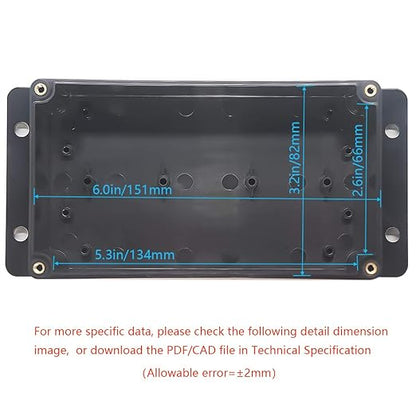Zulkit Junction Box ABS Plastic Dustproof Waterproof IP65 Universal Electrical - Image 5